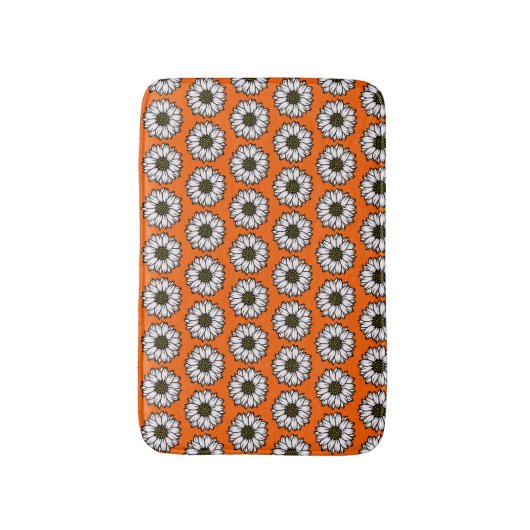 "Daisy" Art Pattern Bath Mat (Voorkant Verticaal)