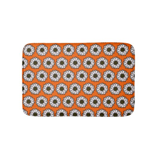 "Daisy" Art Pattern Bath Mat (Voorkant)