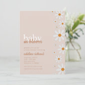 Daisy Baby in Bloom Baby shower Party Invitation (Debout devant)