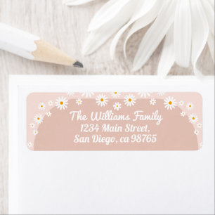 Daisy Baby in bloom Boho Girl Baby shower Etiket