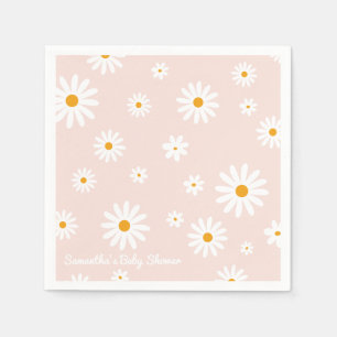 Daisy Baby in bloom Boho Girl Baby shower Servet
