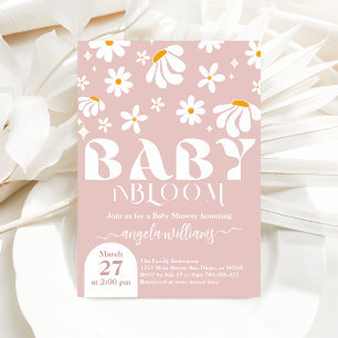 Daisy Baby in bloom Simple Girl Baby shower Kaart