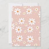Daisy Baby in florom Boho Baby shower Invitation (Dos)