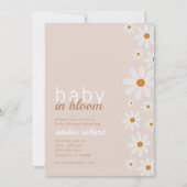 Daisy Baby in het Baby shower Bloom Kaart (Voorkant)