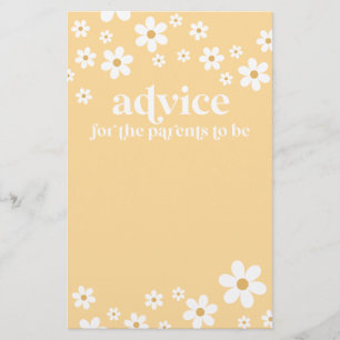 Daisy Baby shower Advies voor Ouders Kaart