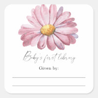 Daisy - Baby Shower boekplaat, boeken voor baby
