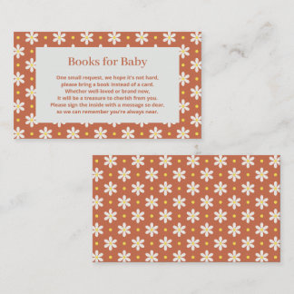 Daisy Baby Shower Book Request Informatiekaartje