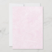 Daisy Baby shower Pinks Kaart (Achterkant)