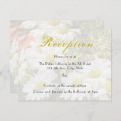 Daisy Background Yellow Grey Wedding Reception (Voorkant / Achterkant)