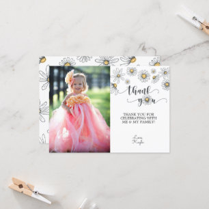 Daisy Bedankt voor je fotokaart - Wit Kaart
