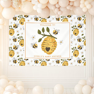 Daisy Beehive Bumblebee Baby shower Spandoek