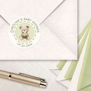 Daisy Beer Baby Borrel Ronde Sticker