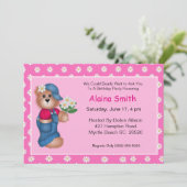 Daisy Beer Verjaardagsuitnodiging Kaart (Staand voorkant)