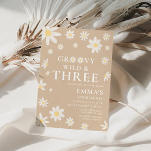 Daisy Beige Kids Verjaardag Kaart