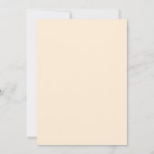 Daisy Beige Two Invitation pour le 2e anniversaire (Dos)