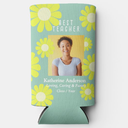 Daisy Best Teacher Photo Light Green (Voorkant)