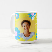 Daisy beste leraar Foto geel Koffiemok (Voorkant links)