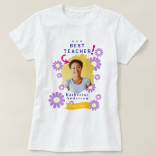 Daisy Beste Leraar Foto Wit T-shirt