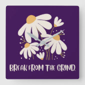 Daisy BFTG Clock Vierkante Klok (Voorkant)