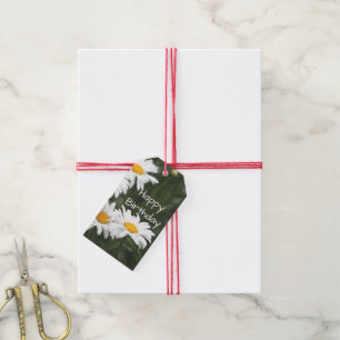 Daisy Birthday Gift Topper Cadeaulabel