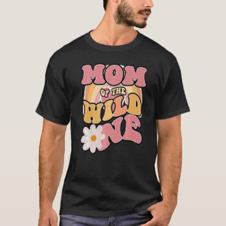 Daisy Birthday Mam Wild One Boho Daisy 1st Birthda T-shirt