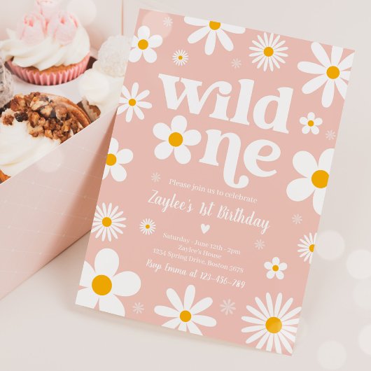 Daisy Birthday Party Boho Wild 11e verjaardag Kaart