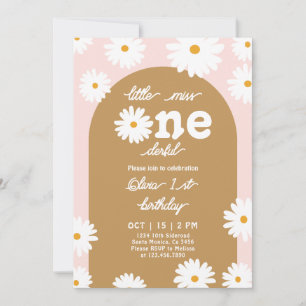 Daisy Birthday Party Invitation Kaart