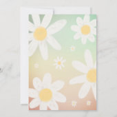 Daisy Birthday Party Invitation Kaart (Achterkant)
