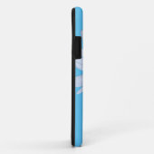 Daisy Blauw Wit Script Hoesje-Mate iPhone Case (Achterkant/rechts)