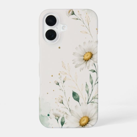 Daisy Bloem iPhone 16 Hoesje (Achterkant)