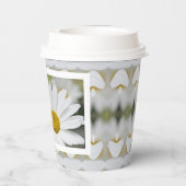 Daisy bloem met patroon papieren bekers (Achterkant)