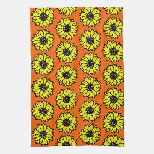 "Daisy" - Bloem Pattern Kitchen Towel Theedoek (Verticaal)