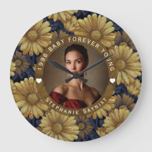 Daisy Bloem Vijftig Verjaardag Custom Grote Klok