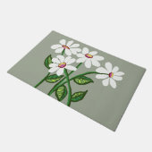 Daisy bloemen deurmat (Schuin)