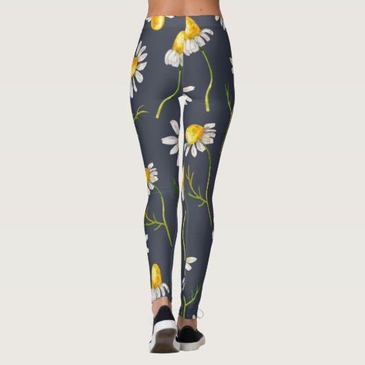 Daisy bloemen leggings (Achterkant)
