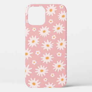 Daisy bloemen naadloos. Floral backaarda iPhone 12 Hoesje