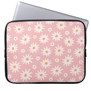 Daisy bloemen naadloos. Floral backaarda Laptop Sleeve