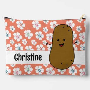 Daisy Bloemen Zalmroze Bruine Aardappel Op Maat Etui