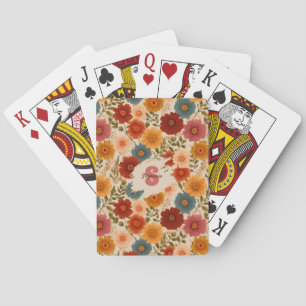 daisy bloemenpatroon pokerkaarten