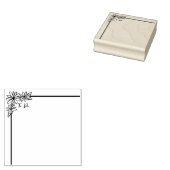 Daisy bloemenrand en lijststempel 	rubberstempel (Gestempeld)