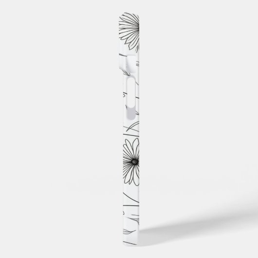 Daisy bloementekening iPhone 14 hoesjes (Achterkant / Links)