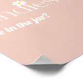 Daisy bloom Boho Girl baby shower game Poster (Hoek)