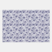 Daisy Blooms - Midnight Blue  Inpakpapier Vel (Voorkant)
