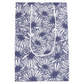 Daisy Blooms - Midnight Blue  Medium Cadeauzakje (Achterkant)