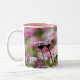 Daisy Blossom Elegant Romantic Weddenschappen Tweekleurige Koffiemok