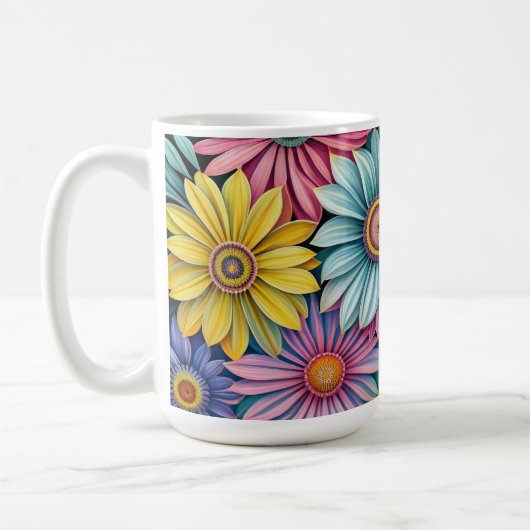 Daisy Blossoms Café Mug (Gauche)