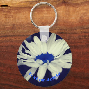 Daisy Blue Center - Abstract ventilator op maat Sleutelhanger