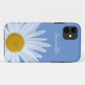 Daisy Blue Elegant White Script Case-Mate iPhone Case (Achterkant (horizontaal))