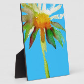 Daisy Blue Modern Art flower Fotoplaat (Zijkant)