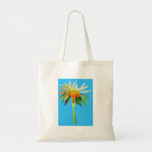 Daisy Blue Modern Art flower Tote Bag